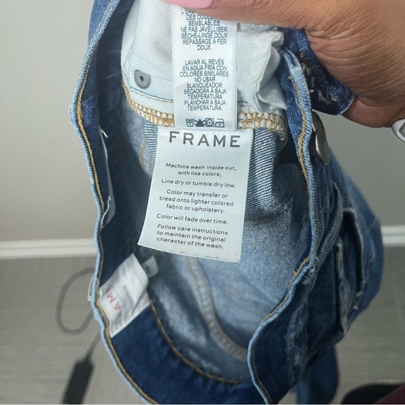 Frame Women Jeans 24" Le Sylvie Slender Straight Leg Denim Wash Stretch Western - Picture 6 of 11